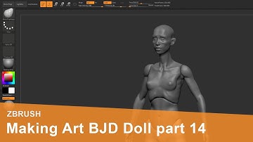 Making Art BJD Doll part 14 - ZBrush Speed Sculpting