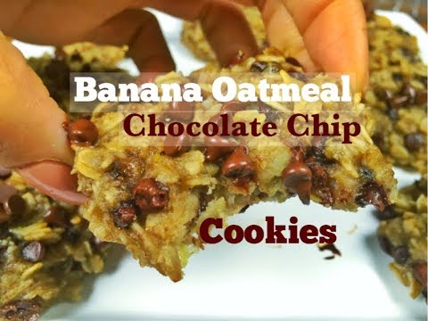 Banana Oatmeal Chocolate Chip Cookies