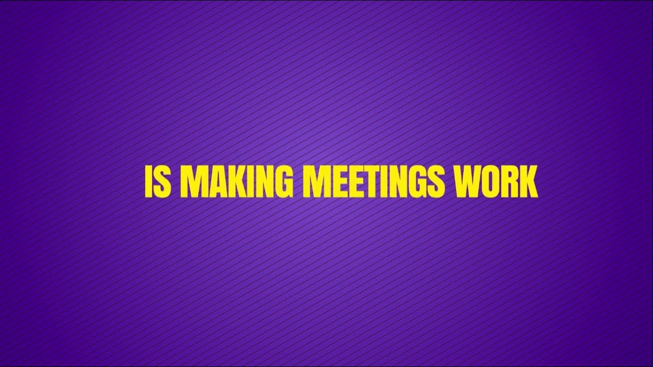Making Meetings Work (Hindi) YouTube