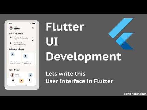 Book Taxi UI Flutter | Writing User Interface in Flutter
