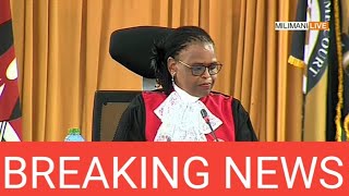 CJ KOOME GIVES THE FINAL PRESIDENTIAL JUDGEMENTS