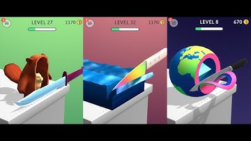 ASMR Slicing  gameplay most satisfying slice game video  for android | offline 2020 part 1