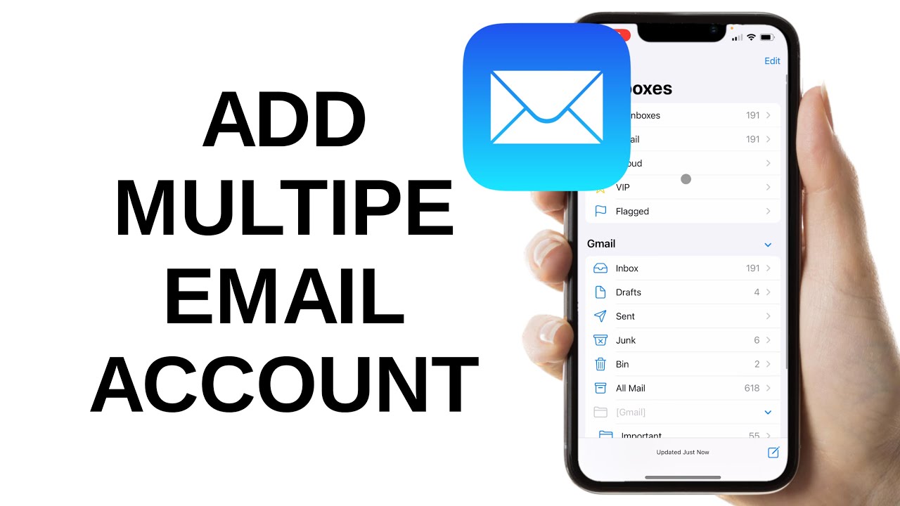 How to Add Multiple Email Accounts on iPhone iOS 18 - YouTube