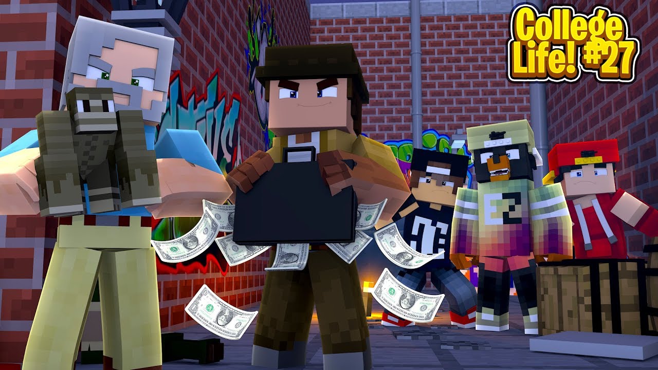 Minecraft College Life #27 - THE GUYS CATCH THE DEAN DOING A DODGEY DEAL!!