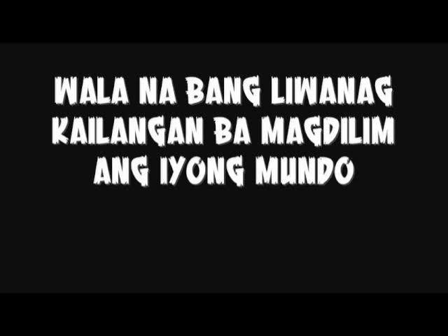 anino mo with lyrics by slapshock