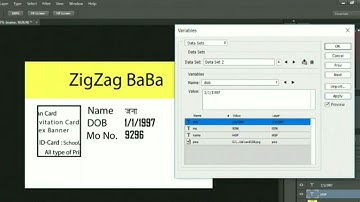 Make Multiple ID card use of Photoshop & Excel Sheet | how to change font