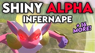 SHINY ALPHA INFERNAPE + 16 MORE in Pokemon Legends: Arceus