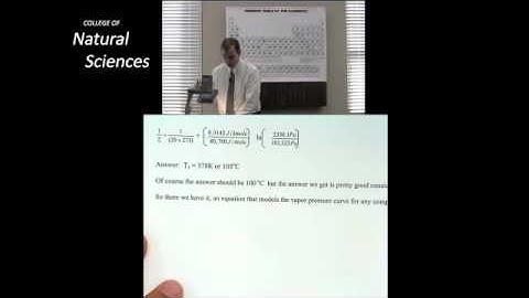 CH 302 Lecture 1 Part 9 Dr  Laude Shows Plots of CC equation, combined CC equation and analyzes asumptions