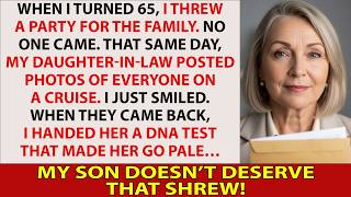 When I turned 65, I threw a party for the family. No one came. That same day, my daughter-in-law...