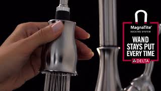 Delta Faucet Featuring ShieldSpray Technology Delta Faucet Featuring ShieldSpray Technology