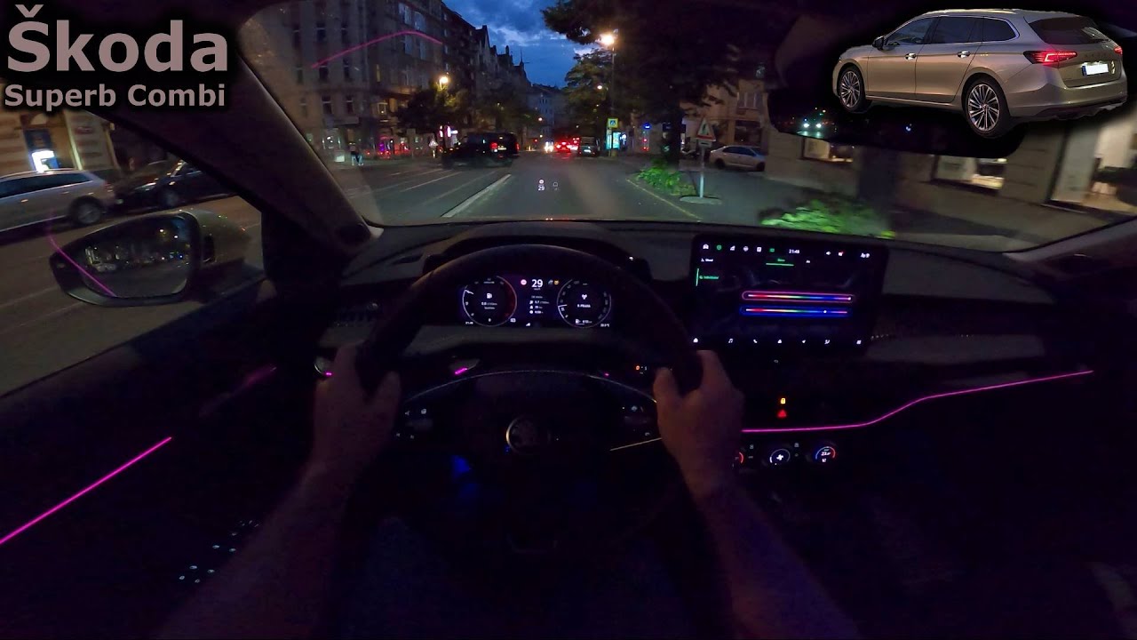 2024 Škoda Superb Combi 2.0 TDI DSG | night POV driving