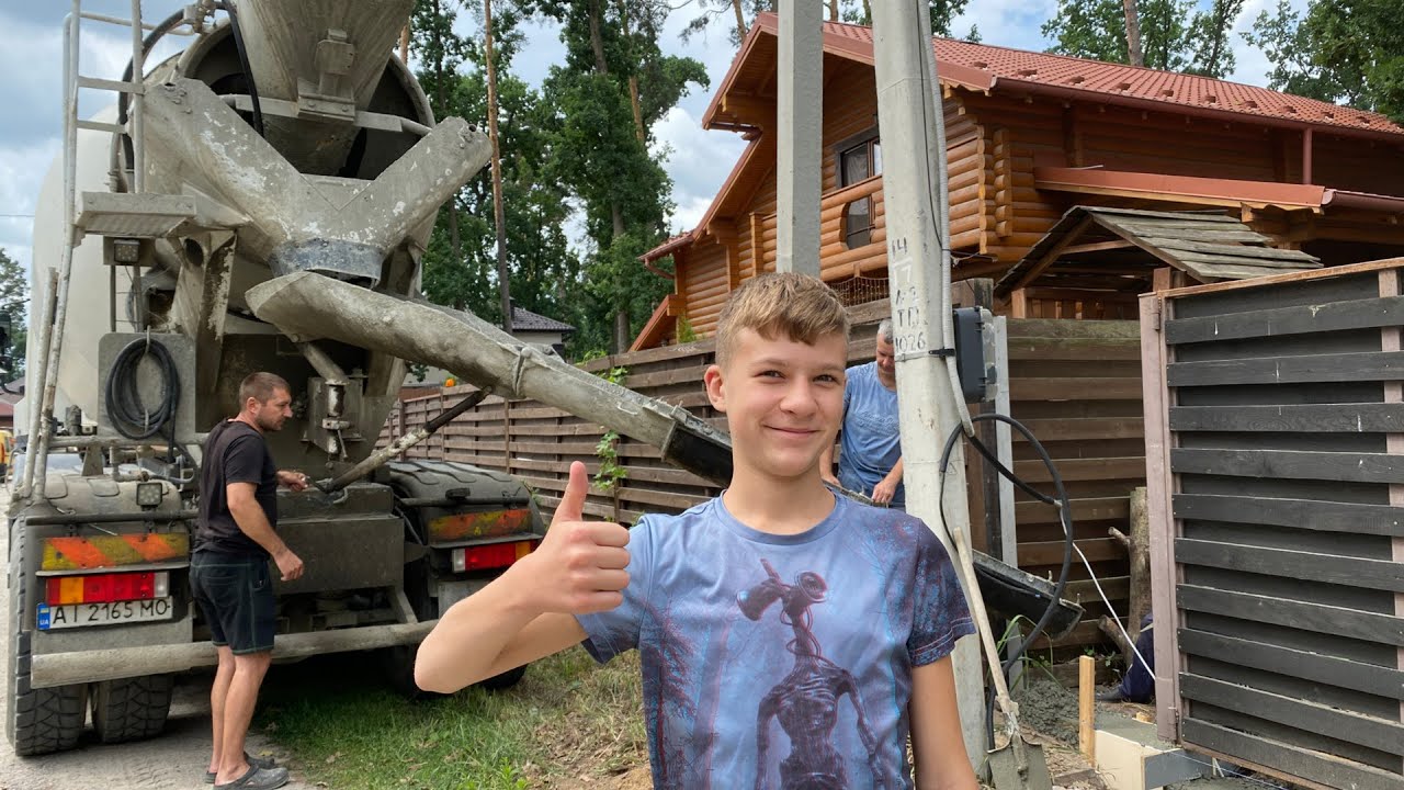 Строим забор СВОИМИ РУКАМИ - ВЛОГ как Тима провел лето - YouTube