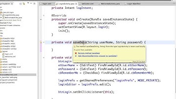 Android Login using shared preferences tutorial pt 1