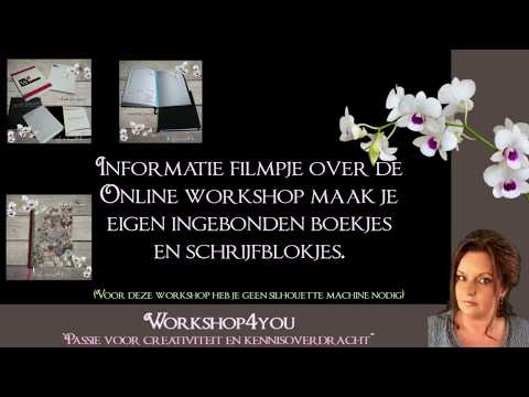 info filmpje workshop maak je eigen ingebonden boekjes en schrjfblokken