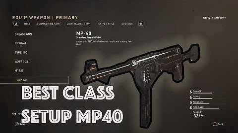MP40 BEST CLASS SETUP COD WORLD WAR 2 GAMEPLAY!!! MP-40 AIRBORNE