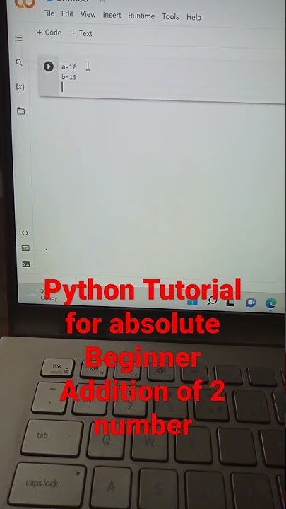 Python Tutorial for addition of 2 numbers #shorts #youtubeshorts # ... image.