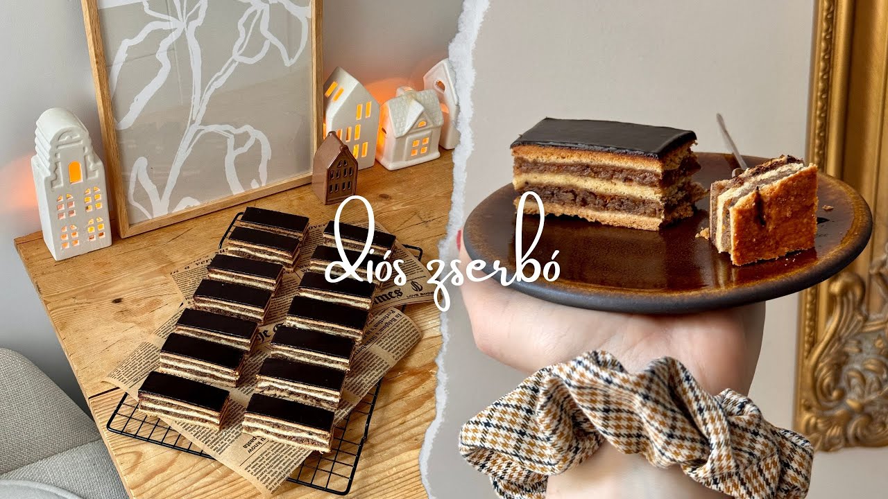 Békebeli DIÓS ZSERBÓ 🥜🍫 így lesz puha és omlós!