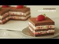 딸기 초코 크레이프 케이크 만들기 : Strawberry Chocolate Crepe Cake Recipe | Cooking tree