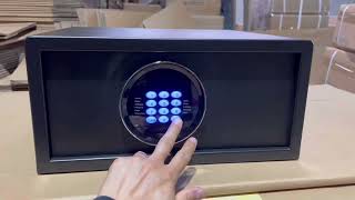 Yosec 17Laptop Size Hotel Room Safe Box With Round Keypad For 1000Pcs Audit Trail