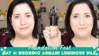 Giorgio Armani Luminous Silk | FOUNDATION FEST Review & Wear Test, Dry Skin Over 40