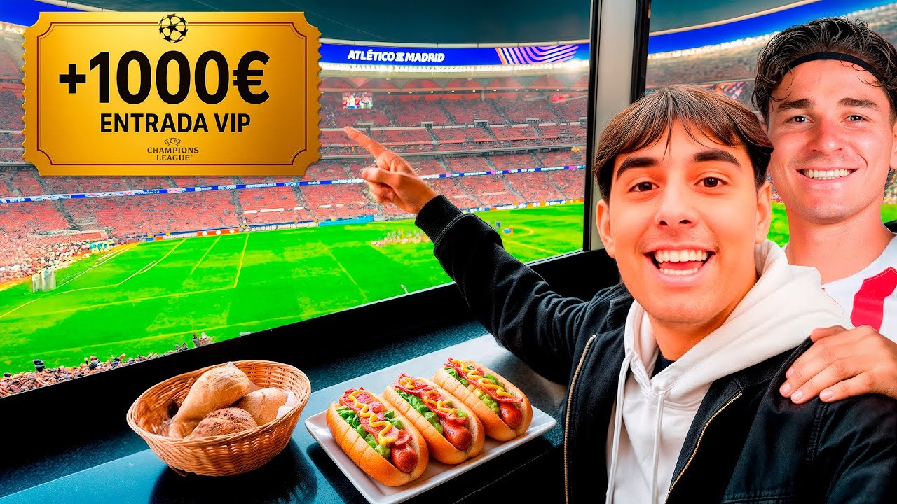 Mi primera vez en la CHAMPIONS… y fue desde un sector VIP 😳🔥