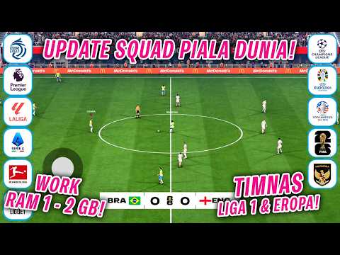 BARU BGT ! Game BOLA OFFLINE Terbaik Full Squad Piala Dunia 2026 | Liga Eropa | Timnas INDO 25/26 !