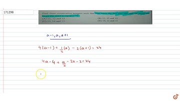Find three consecutive integers such that four times the first plus one-half the second minus