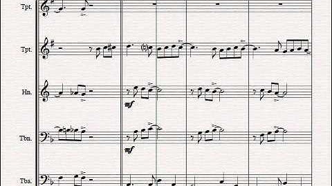 Ding dong merrily on high Brass Quintet