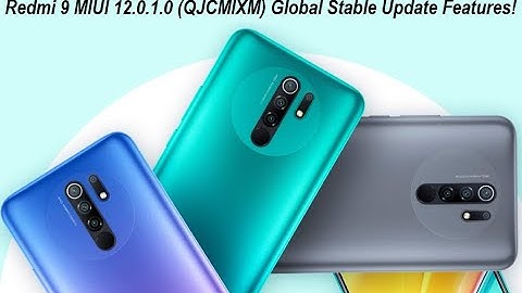 Redmi 9 MIUI 12.0.1.0 (QJCMIXM) Global Stable December 2020 Update Features Review | Android 10