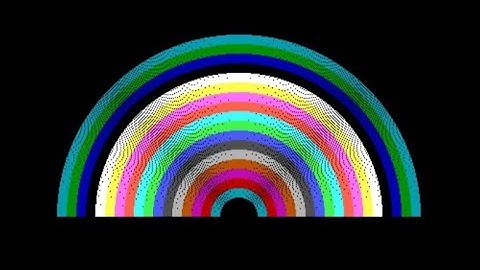 Creating a Rainbow using Graphics Programming in C