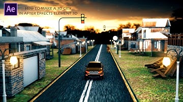 How to make a 3D City in after effects Element 3D 2022|Mood Motion