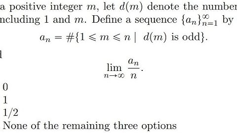 TIFR GS 2025 REAL ANALYSIS |real analysis |sequence |no. of divisior #tifrmaths #tifr