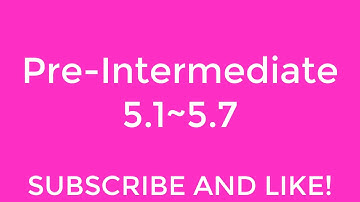 New English File Pre-Intermediate listening 5.1~5.7