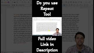 Bar-bar same formatting? Repeat Option se kaam ho jayega instant! ⚡ #Shorts