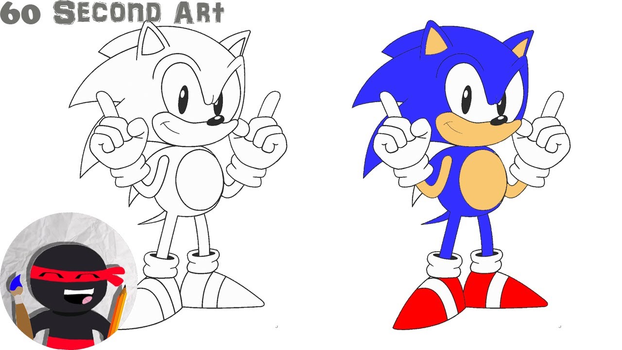 Classic Sonic kevyn Draw - Illustrations ART street