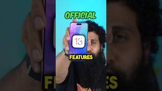 iOS 18 ke official features #shorts