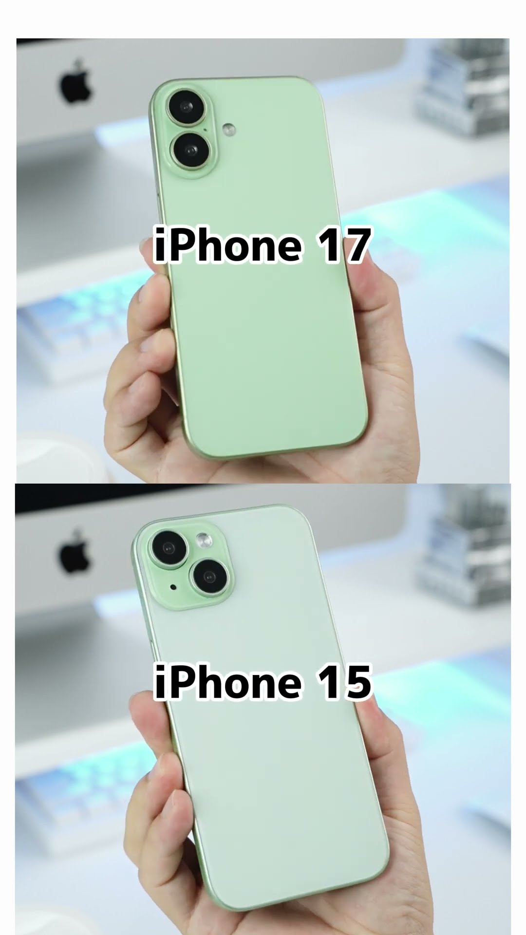 色比較】iPhone 17 vs iPhone 15 グリーン、どっちが好み？#nimaso