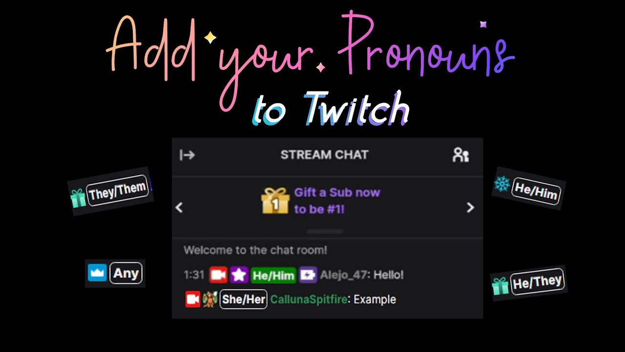 twitch pronoun extension safari