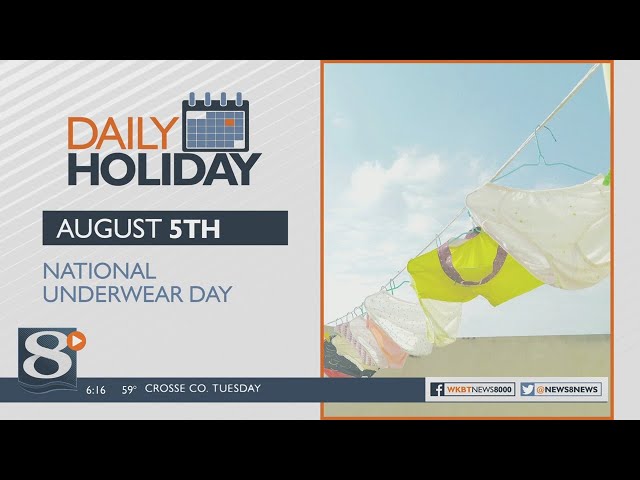 Daily Holiday - National underwear day 