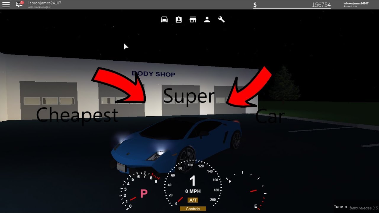 The Cheapest Super Car Ever Roblox Greenville Youtube