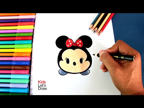 Cómo dibujar a Minnie Mouse Tsum Tsum - YouTube