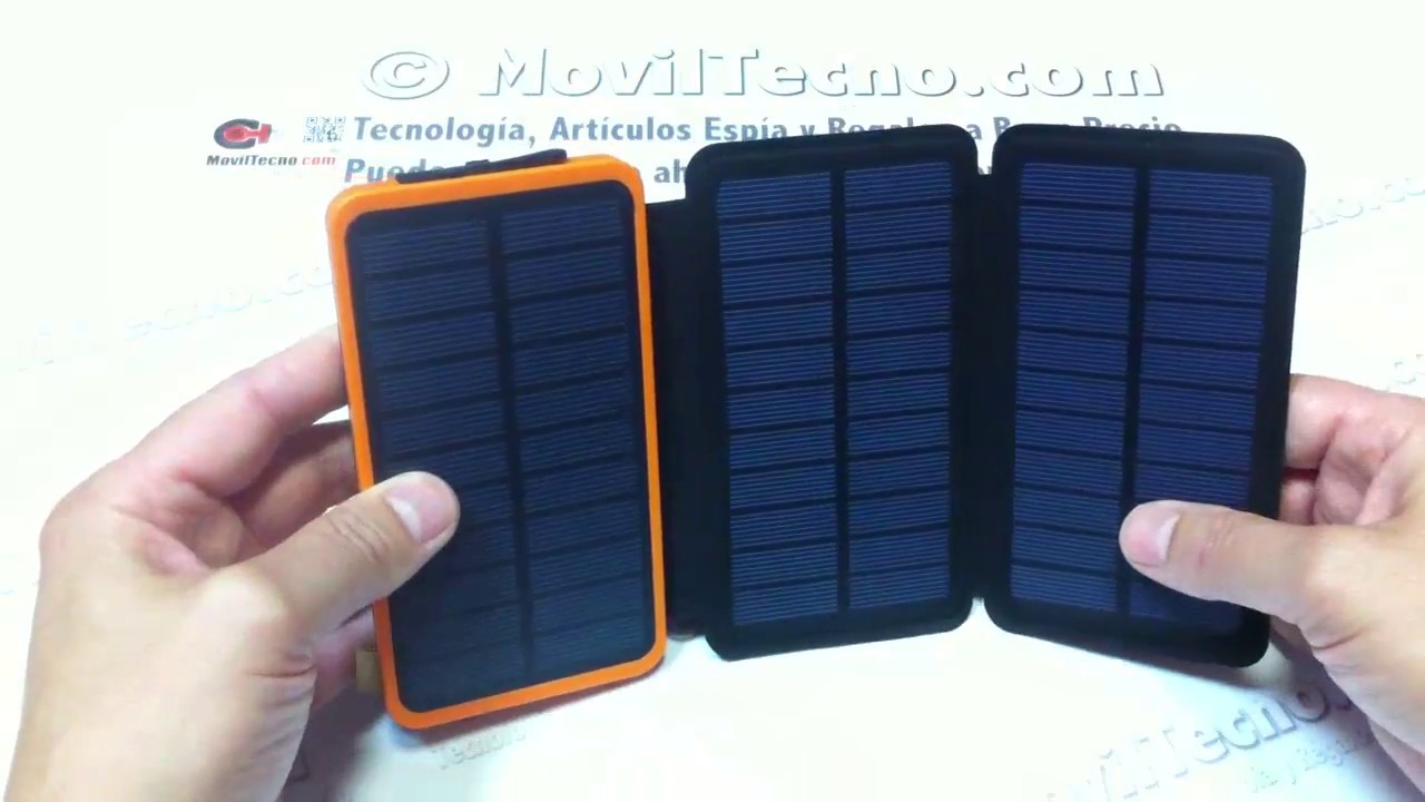 Los mejores cargadores portátiles con panel solar 