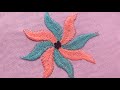 Amazing Flower Embroidery Desing || Hand Flower Embroidery Tutorial for Beginners.