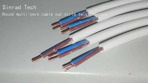 Round Sheathed Multi-core Cable Cutting Stripping Twisting Machine