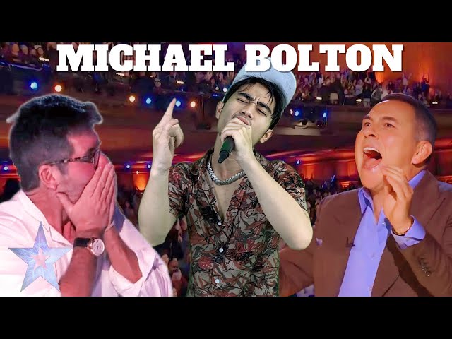 Golden Buzzer !! Michael Bolton song succeeded in giving the judges goosebumps Parody class=