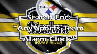 PITTSBURGH STEELERS Sports Team Alarm Clock for the Apple iPhone & iPad!