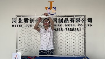 How to install stainless steel rope net/Stainless steel rope mesh installation tutorial/X-tend net