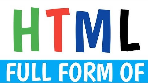Full form of HTML | HTML ka full form kya hai | computer related full form #html #fullformofhtml