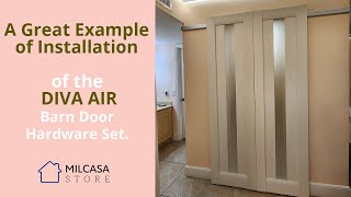 Silent Soft-Close Barn Door System | Diva Air Installation Demo screenshot 5