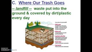 VIDEO SCREENCAST E.S. 2 Ch. 12 (part 1) WASTE